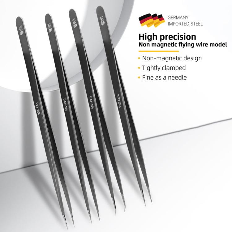 BEST Non-magnetic High Hardness Stainless Steel Tweezers, Model:BST-Q11