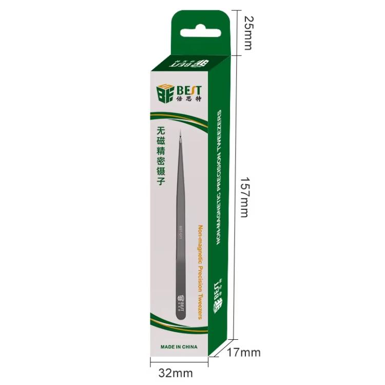 BEST Non-magnetic High Hardness Stainless Steel Tweezers, Model:BST-Q14