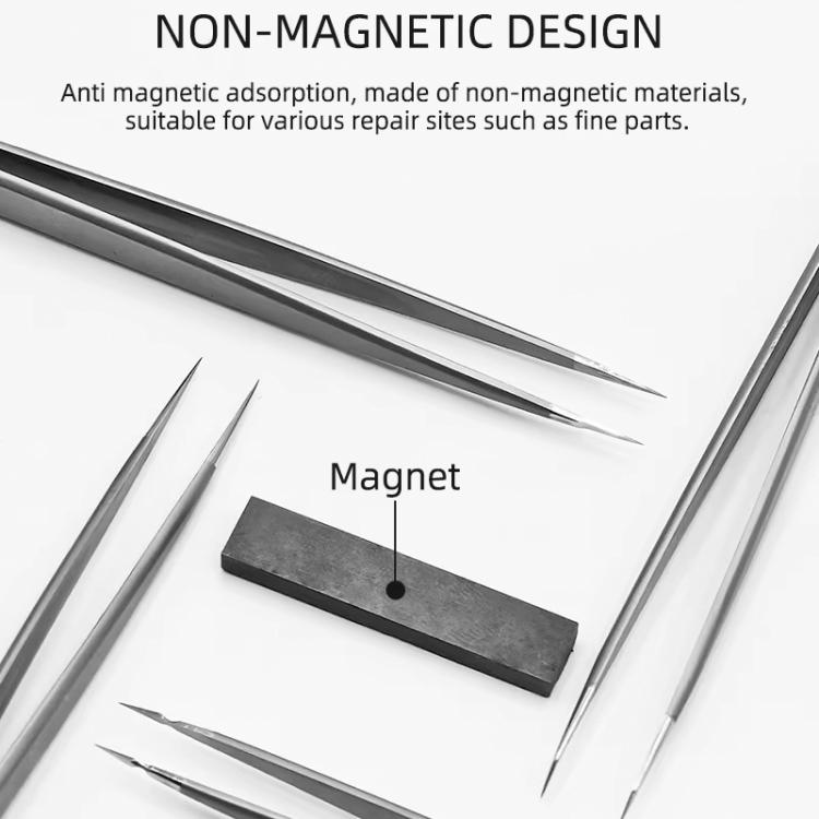 BEST Non-magnetic High Hardness Stainless Steel Tweezers, Model:BST-Q12