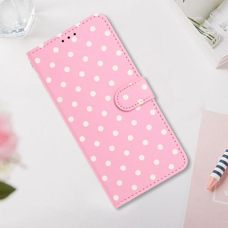 For Samsung Galaxy S24 FE 5G Small Dots Pattern Vegan Leather Phone Case
