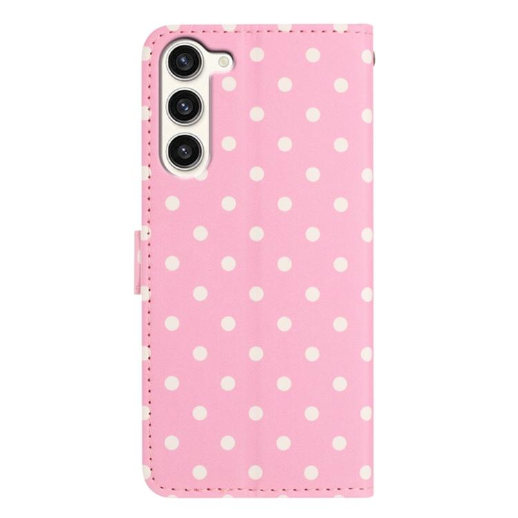For Samsung Galaxy S23+ 5G Small Dots Pattern Vegan Leather Phone Case
