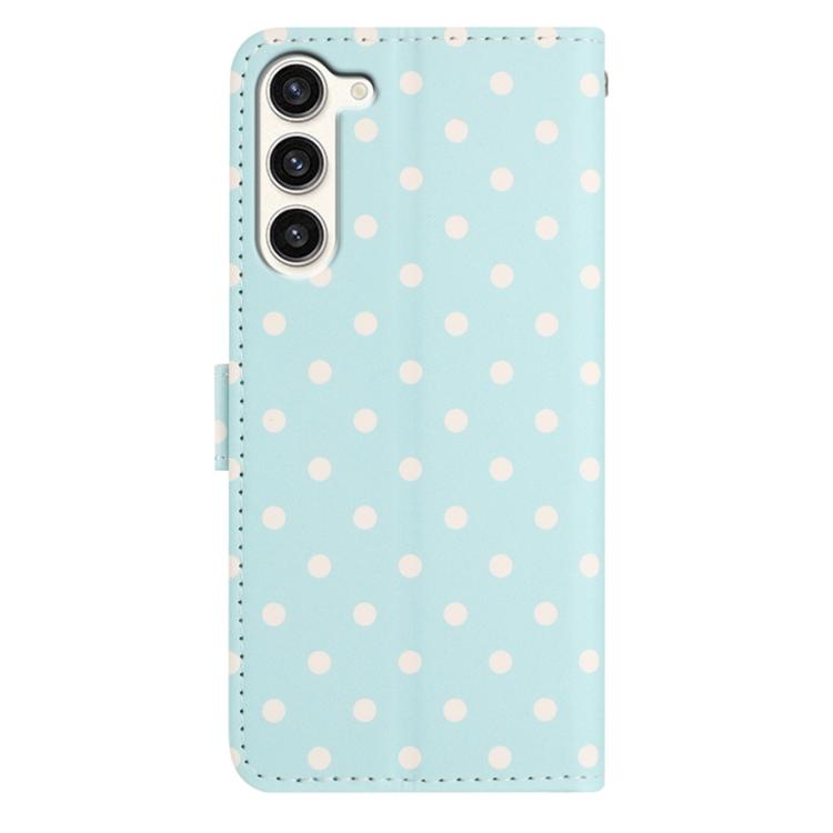 For Samsung Galaxy S23+ 5G Small Dots Pattern Vegan Leather Phone Case