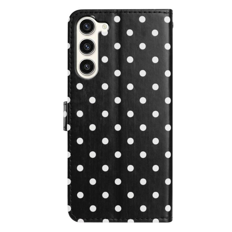 For Samsung Galaxy S23+ 5G Small Dots Pattern Vegan Leather Phone Case