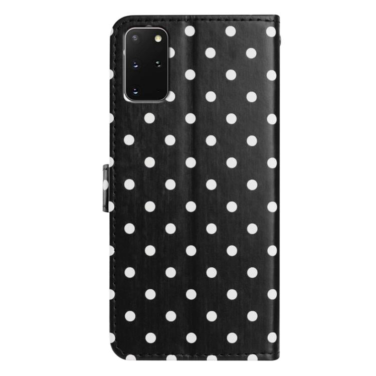 For Samsung Galaxy S20+ Small Dots Pattern Vegan Leather Phone Case