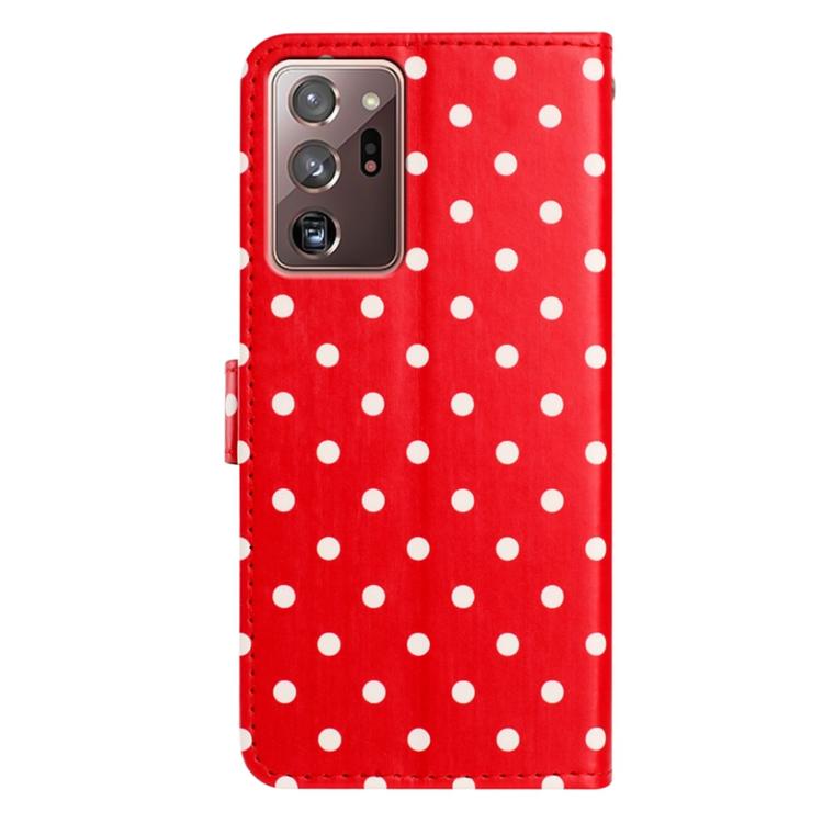 For Samsung Galaxy Note20 Ultra Small Dots Pattern Vegan Leather Phone Case