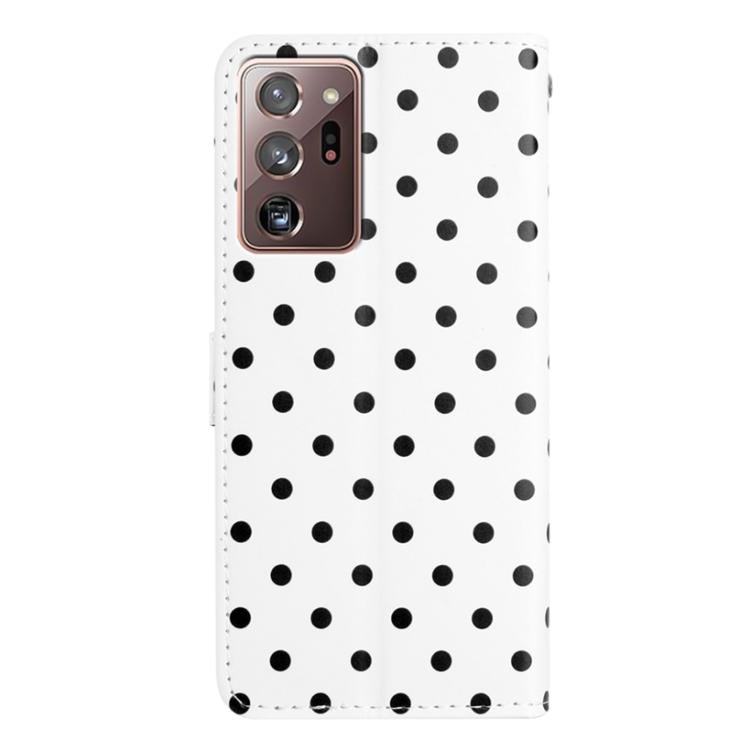 For Samsung Galaxy Note20 Ultra Small Dots Pattern Vegan Leather Phone Case