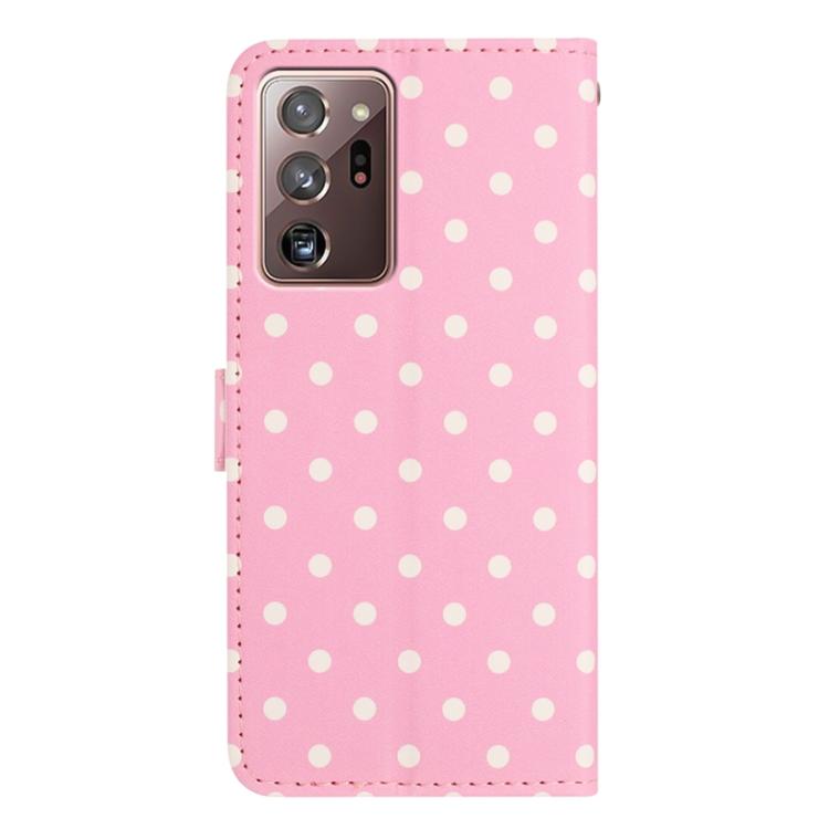 For Samsung Galaxy Note20 Ultra Small Dots Pattern Vegan Leather Phone Case