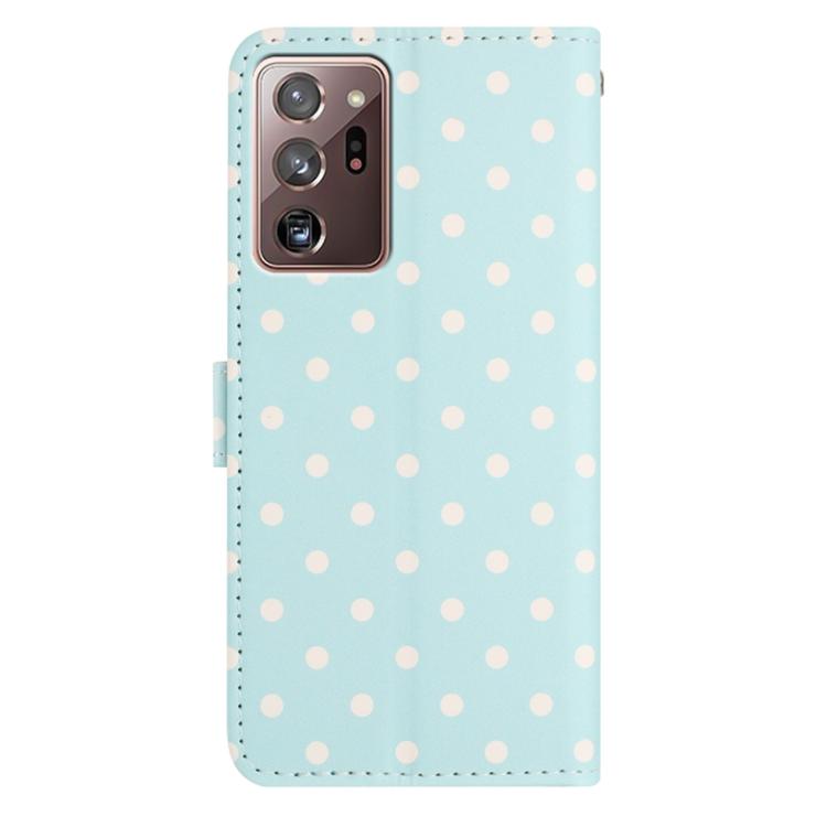 For Samsung Galaxy Note20 Ultra Small Dots Pattern Vegan Leather Phone Case