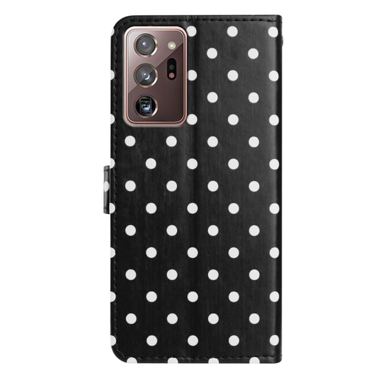 For Samsung Galaxy Note20 Ultra Small Dots Pattern Vegan Leather Phone Case