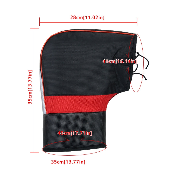 CS-1190A1 Motorcycle Winter Windproof Waterproof Thickened Warm Handle Cover Riding Gloves, Style: Small Mouth with Reflective Strip Version