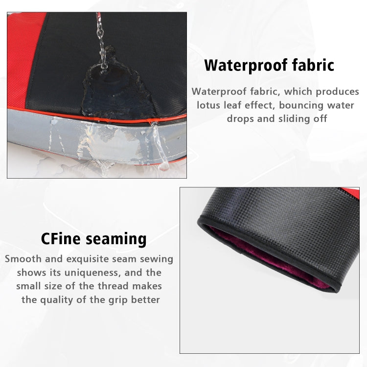 CS-1190A1 Motorcycle Winter Windproof Waterproof Thickened Warm Handle Cover Riding Gloves, Style: Small Mouth with Reflective Strip Version