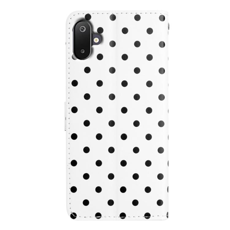 For Samsung Galaxy F06 5G Small Dots Pattern Vegan Leather Phone Case