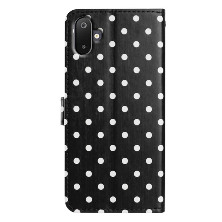For Samsung Galaxy F06 5G Small Dots Pattern Vegan Leather Phone Case