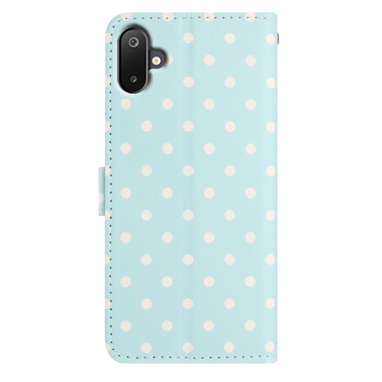 For Samsung Galaxy M06 5G Small Dots Pattern Vegan Leather Phone Case