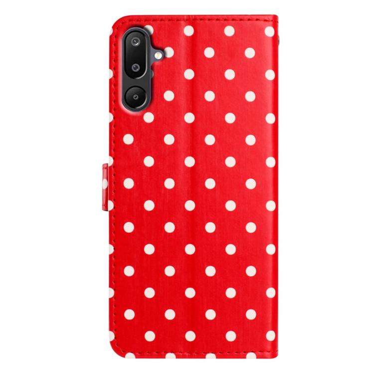 For Samsung Galaxy M16 5G Small Dots Pattern Vegan Leather Phone Case