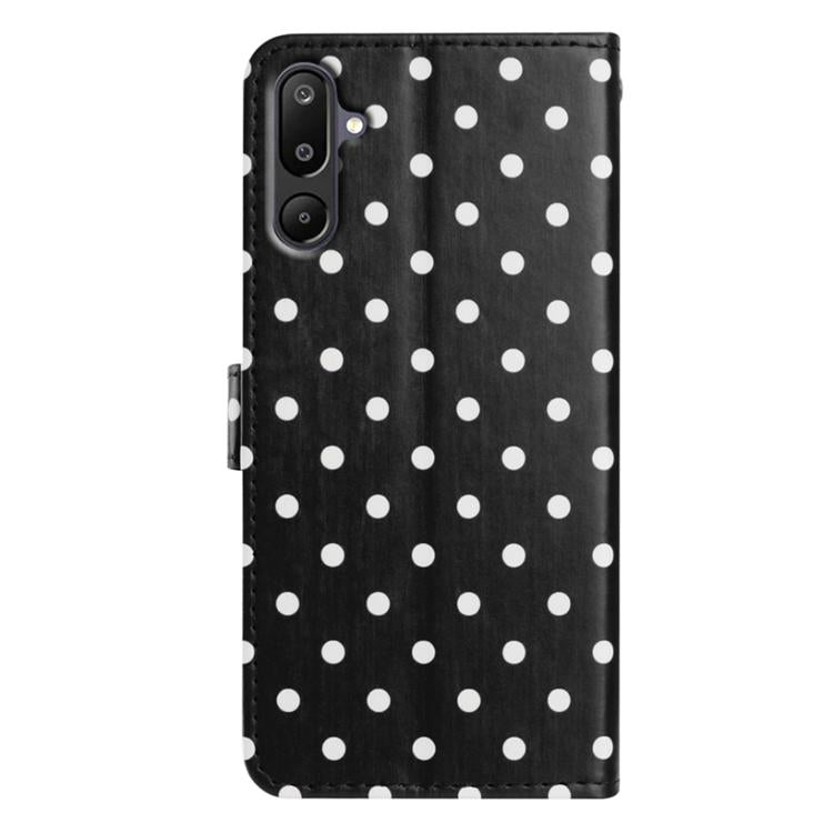 For Samsung Galaxy M16 5G Small Dots Pattern Vegan Leather Phone Case