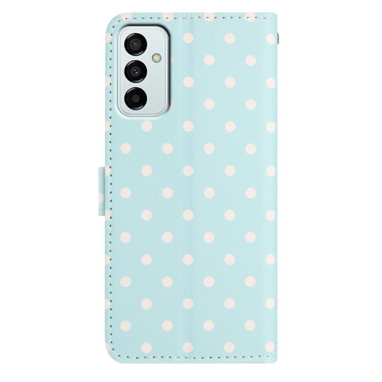 For Samsung Galaxy M35 Small Dots Pattern Vegan Leather Phone Case