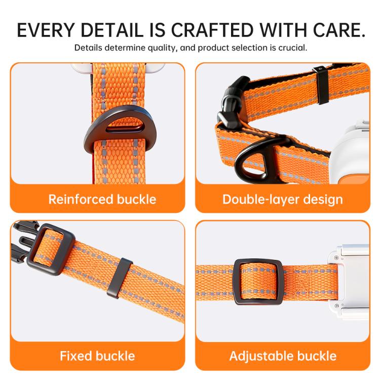 G01 Pet Anti-Loss Collar GPS Tracker - Orange