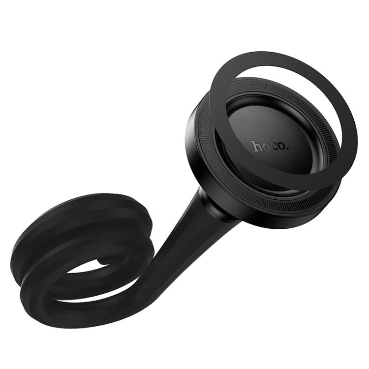 hoco H96 Show Ring Magnetic Silicone Soft Hose Phone Holder - Black