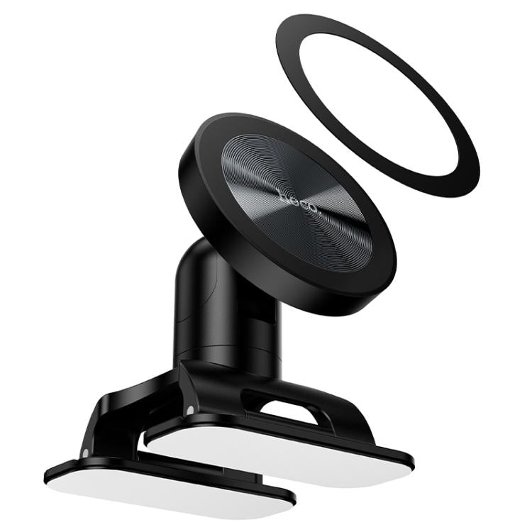 hoco H97 Eminent Ring Magnetic Car Center Console Phone Holder - Black