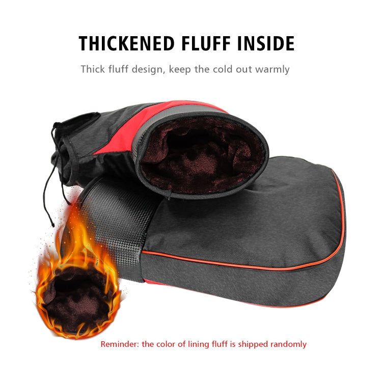 CS-1190A2 Motorcycle Winter Windproof Waterproof Thickened Warm Handle Cover Riding Gloves, Style: without Reflective Strip Version