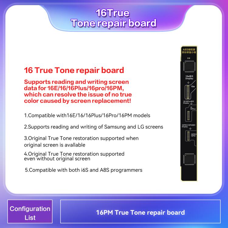 i2C True Tone Repair Board for iPhone 16 Series
