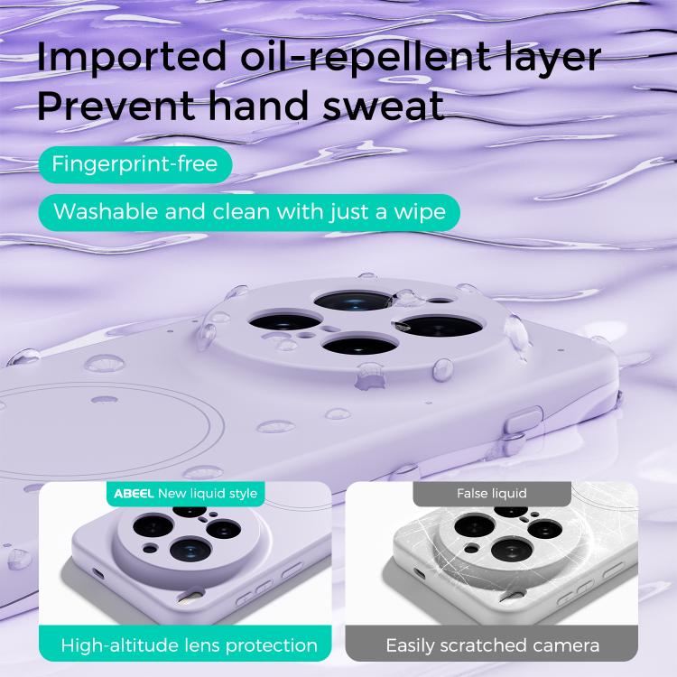 For vivo X300 ABEEL Skin-friendly Feel Magsafe Liquid Silicone Phone Case