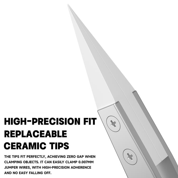 LUOWEI High-Temperature Resistant Insulating Non-Magnetic Tweezers, Model:IS-50