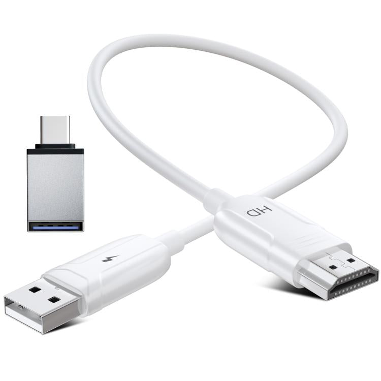 USB-A to HDMI HD Screen Mirroring Cable Wireless Screen Mirroring Converter Cable with Adapter, Length:70cm