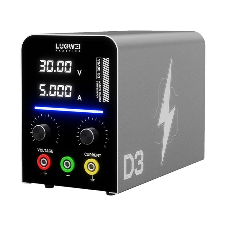 LUOWEI D3 30V / 5A Regulated Adjustable Digital DC Power Supply, Plug:US Plug
