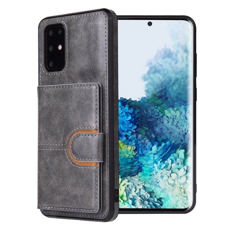 For Samsung Galaxy Note20 PU + TPU + PC  Shockproof Back Cover Case with Card Slot & Holder