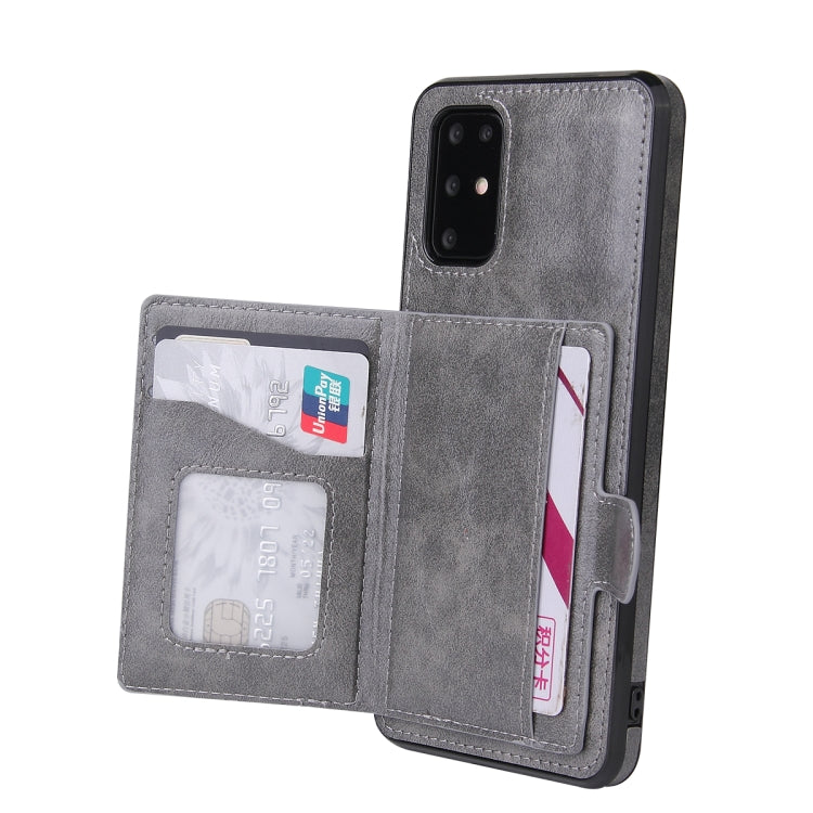 For Samsung Galaxy Note20 PU + TPU + PC  Shockproof Back Cover Case with Card Slot & Holder