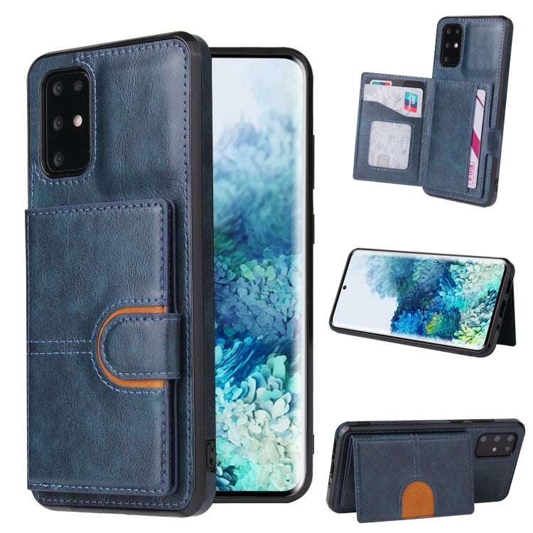 For Samsung Galaxy Note20 PU + TPU + PC  Shockproof Back Cover Case with Card Slot & Holder