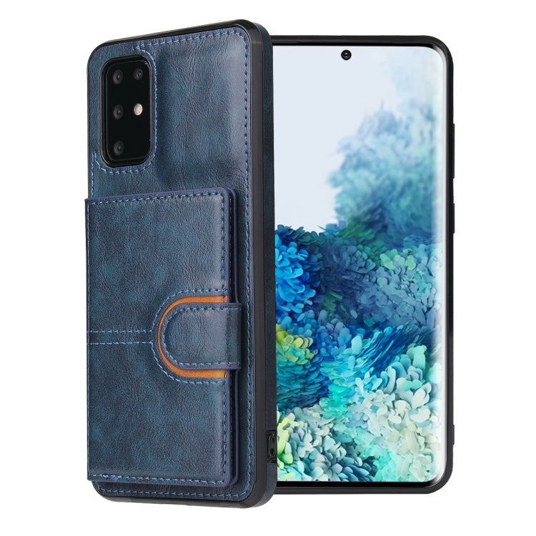 For Samsung Galaxy Note20 PU + TPU + PC  Shockproof Back Cover Case with Card Slot & Holder