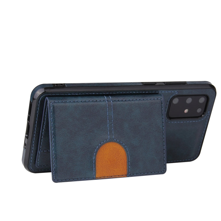 For Samsung Galaxy Note20 PU + TPU + PC  Shockproof Back Cover Case with Card Slot & Holder