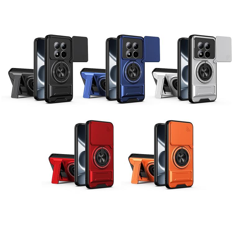 For Redmi Note 15 Pro 4G Global 163.2mm Lens Sliding Window Multifunctional Magnetic Shockproof Phone Case