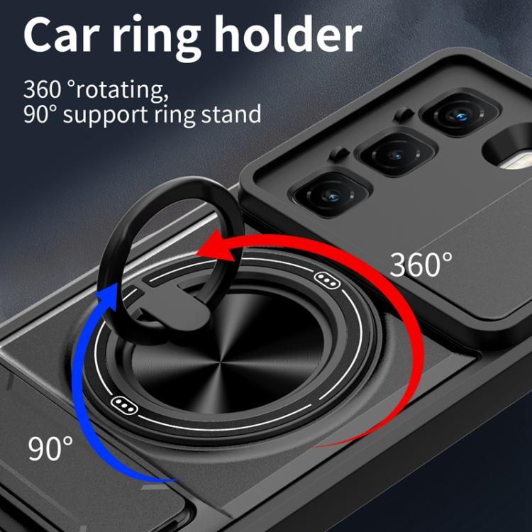 For Infinix Hot 50 5G Lens Sliding Window Multifunctional Magnetic Shockproof Phone Case