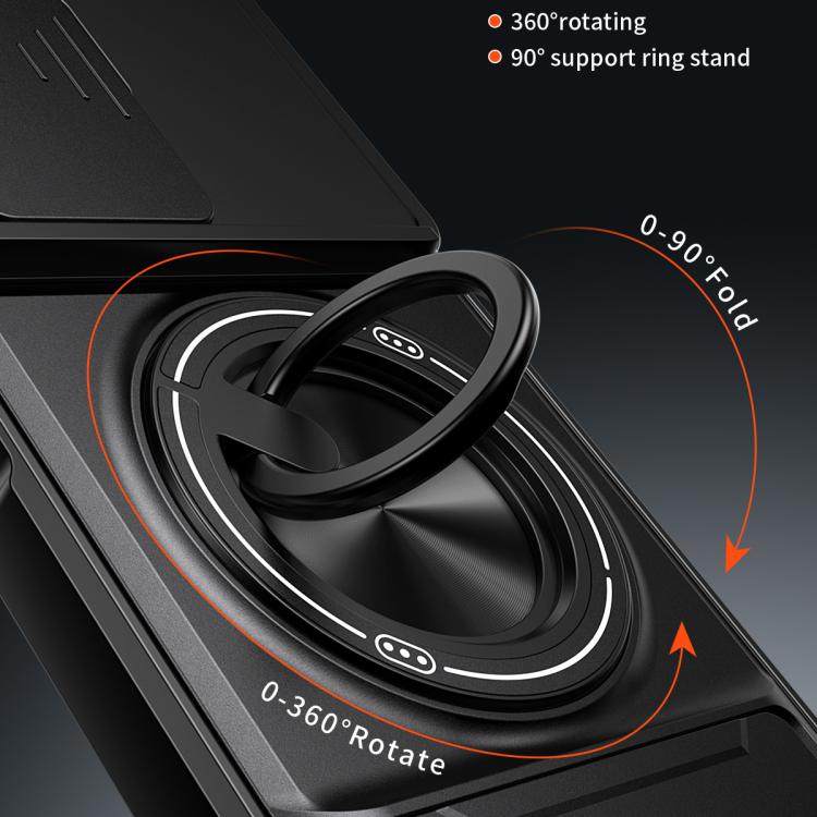 For Infinix Smart 9 / Hot 50i Lens Sliding Window Multifunctional Magnetic Shockproof Phone Case