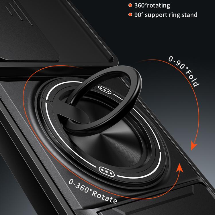For Infinix Hot 50 Pro 4G Lens Sliding Window Multifunctional Magnetic Shockproof Phone Case