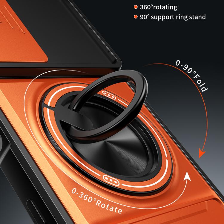 For Infinix Hot 70 4G Lens Sliding Window Multifunctional Magnetic Shockproof Phone Case