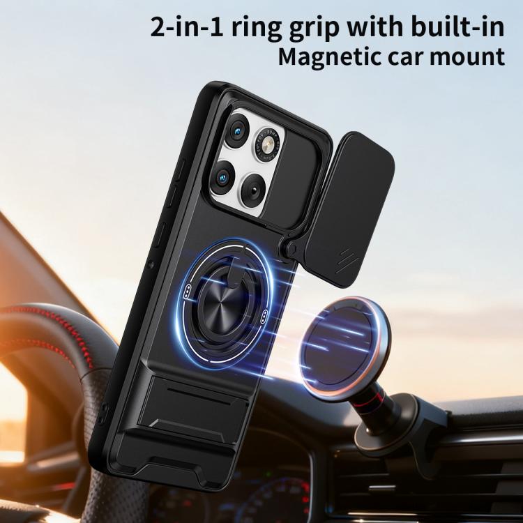 For Motorola Edge 70 5G Lens Sliding Window Multifunctional Magnetic Shockproof Phone Case