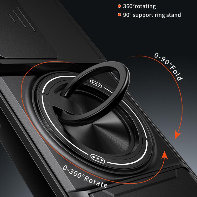 For Motorola Moto G86 Power 5G Lens Sliding Window Multifunctional Magnetic Shockproof Phone Case