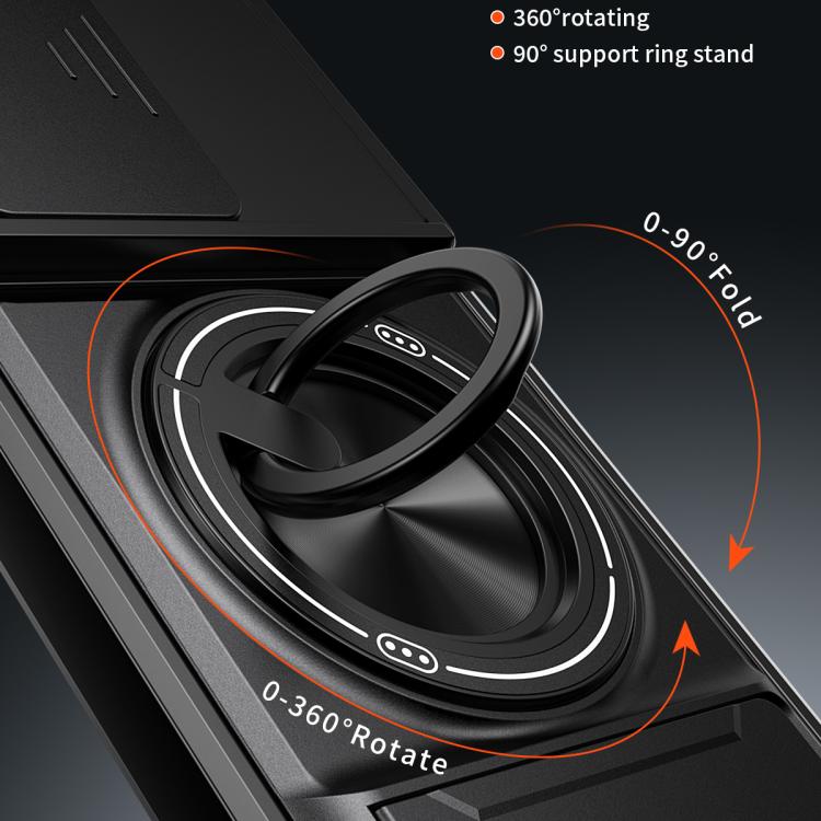 For Motorola Edge 70 Fusion 5G Lens Sliding Window Multifunctional Magnetic Shockproof Phone Case