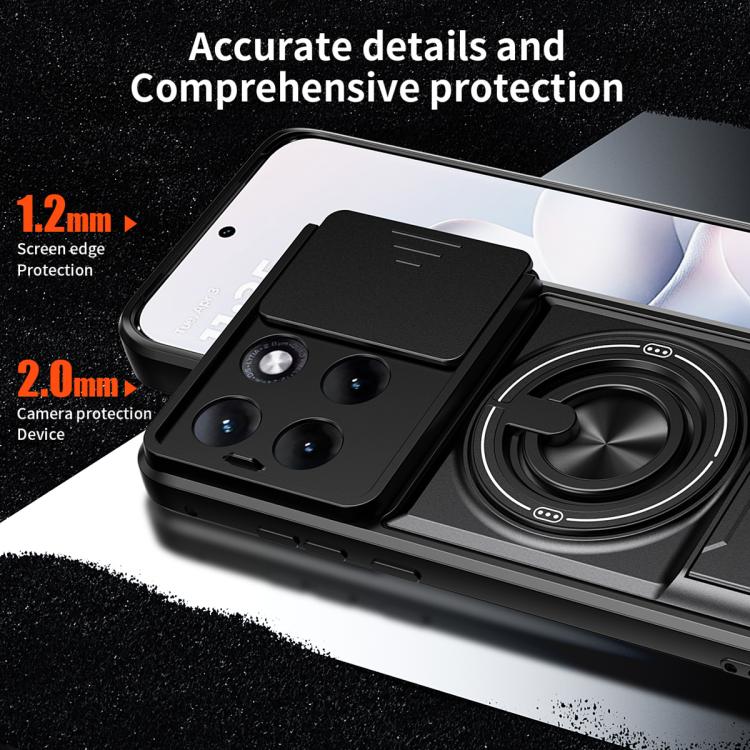 For Motorola Edge 70 Fusion 5G Lens Sliding Window Multifunctional Magnetic Shockproof Phone Case