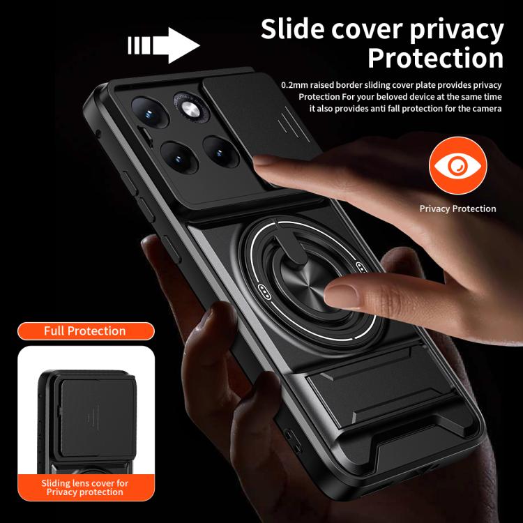 For Motorola Edge 70 Fusion 5G Lens Sliding Window Multifunctional Magnetic Shockproof Phone Case