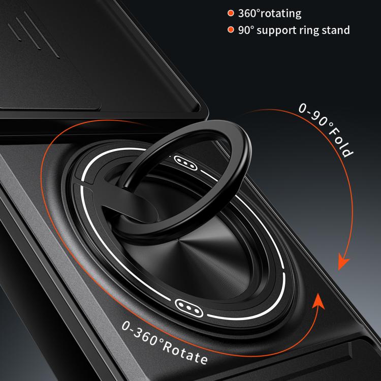 For Motorola Moto G67 Power 5G Lens Sliding Window Multifunctional Magnetic Shockproof Phone Case