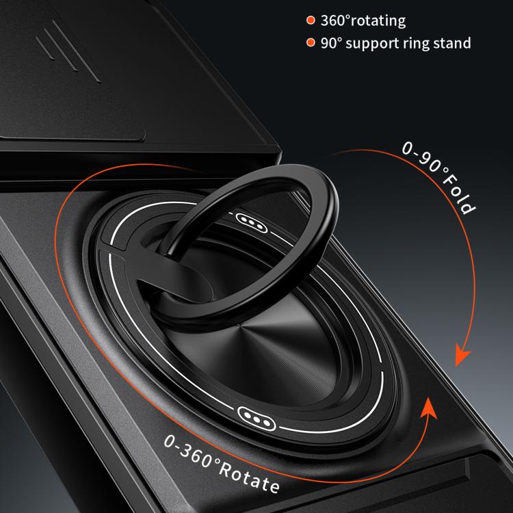 For Motorola Moto G67 5G Lens Sliding Window Multifunctional Magnetic Shockproof Phone Case