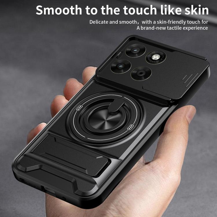 For Motorola Moto G67 5G Lens Sliding Window Multifunctional Magnetic Shockproof Phone Case