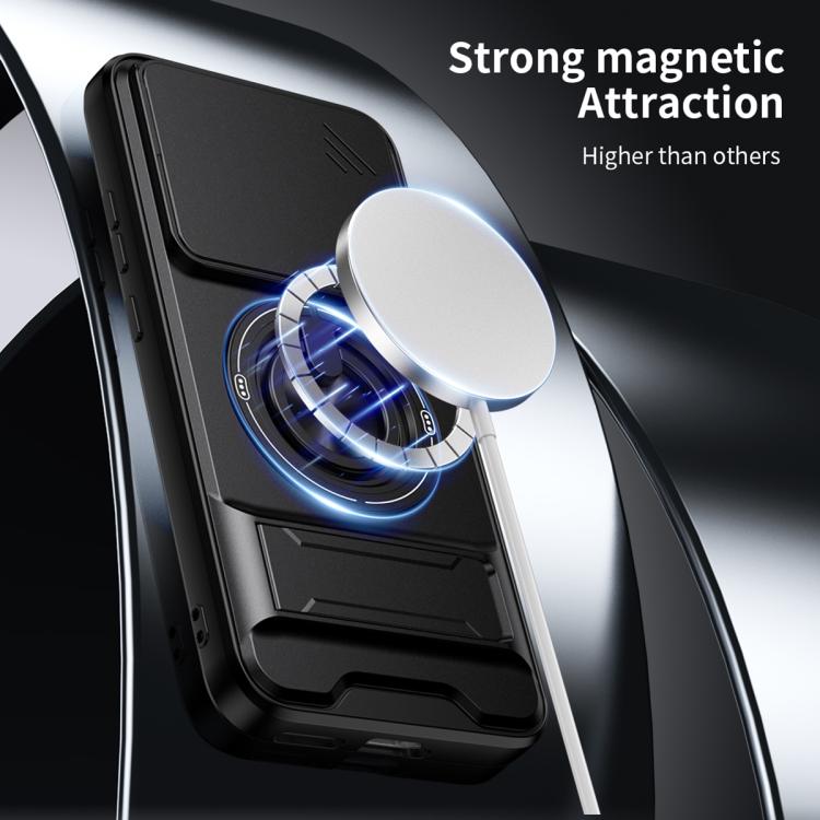 For Motorola Edge 70 Pro 5G Lens Sliding Window Multifunctional Magnetic Shockproof Phone Case