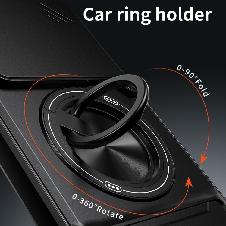 For Motorola Edge 70 Pro 5G Lens Sliding Window Multifunctional Magnetic Shockproof Phone Case